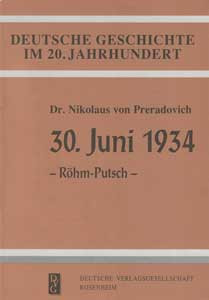 30. Juni 1934 – Röhm-Putsch